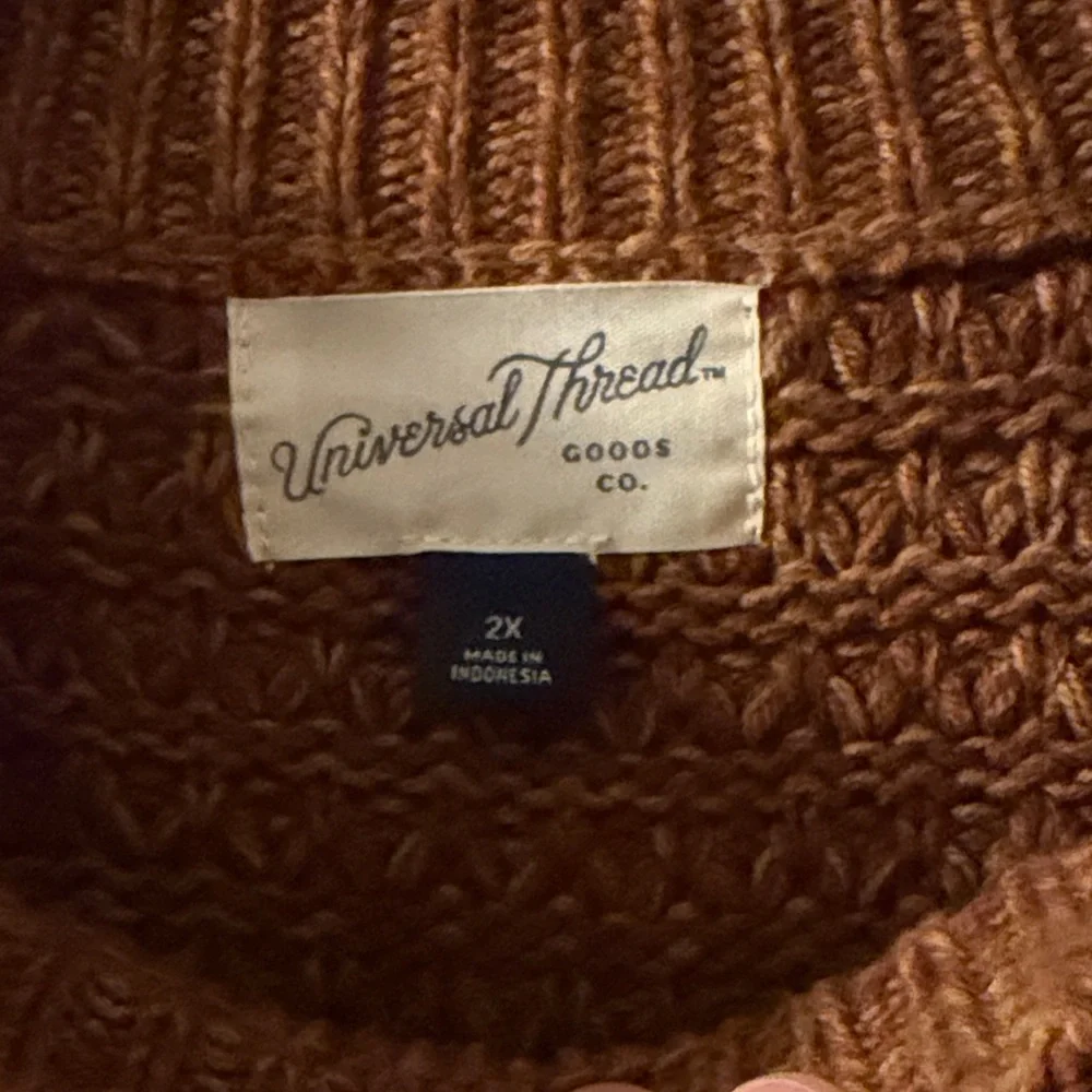 Universal Thread Rust Knit Sweater - Picture 2 of 2